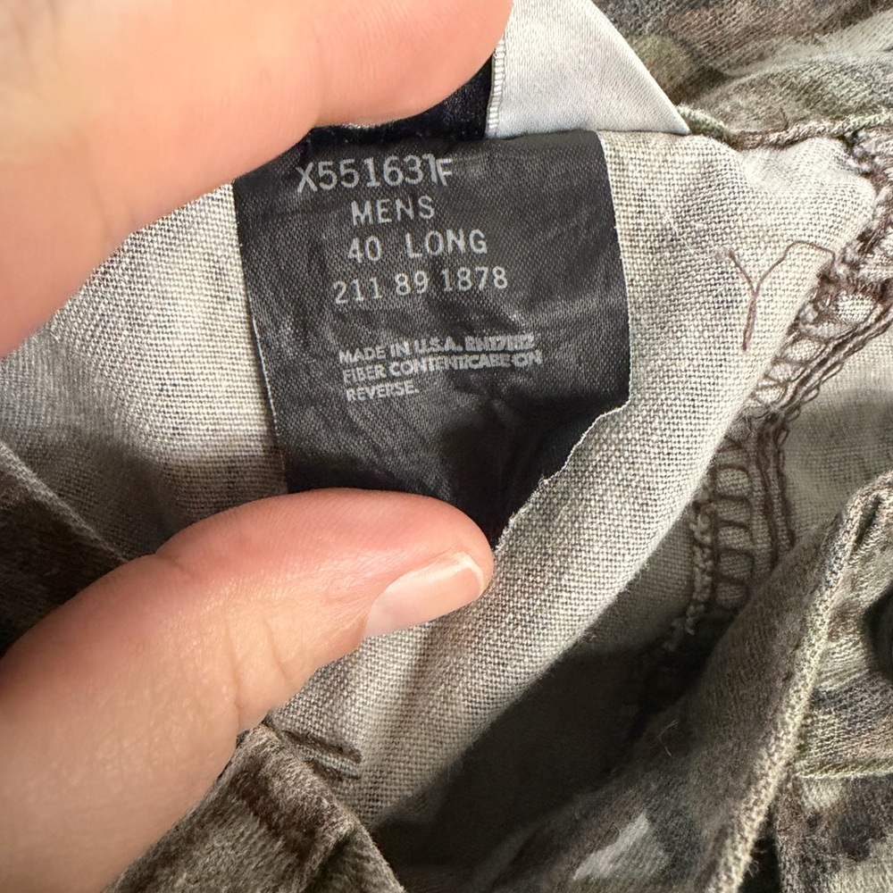 VTG 10X mens size 40 Long ORIGINAL Realtree NWTF Turkey Cargo Pants Camo USA - Picture 7 of 7